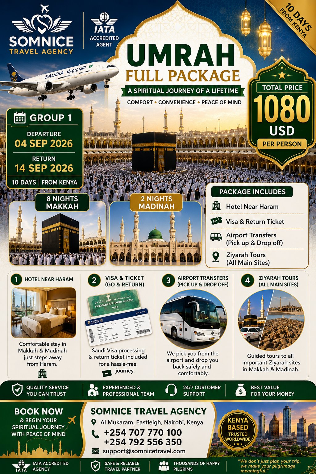 10-Day Umrah Package September 2026 — Makkah (6★ Hotels) | Book from Kenya – photo 9